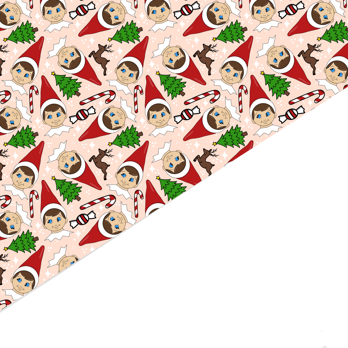 Christmas Canvas And Felt Backed Fabric - SKU Q18