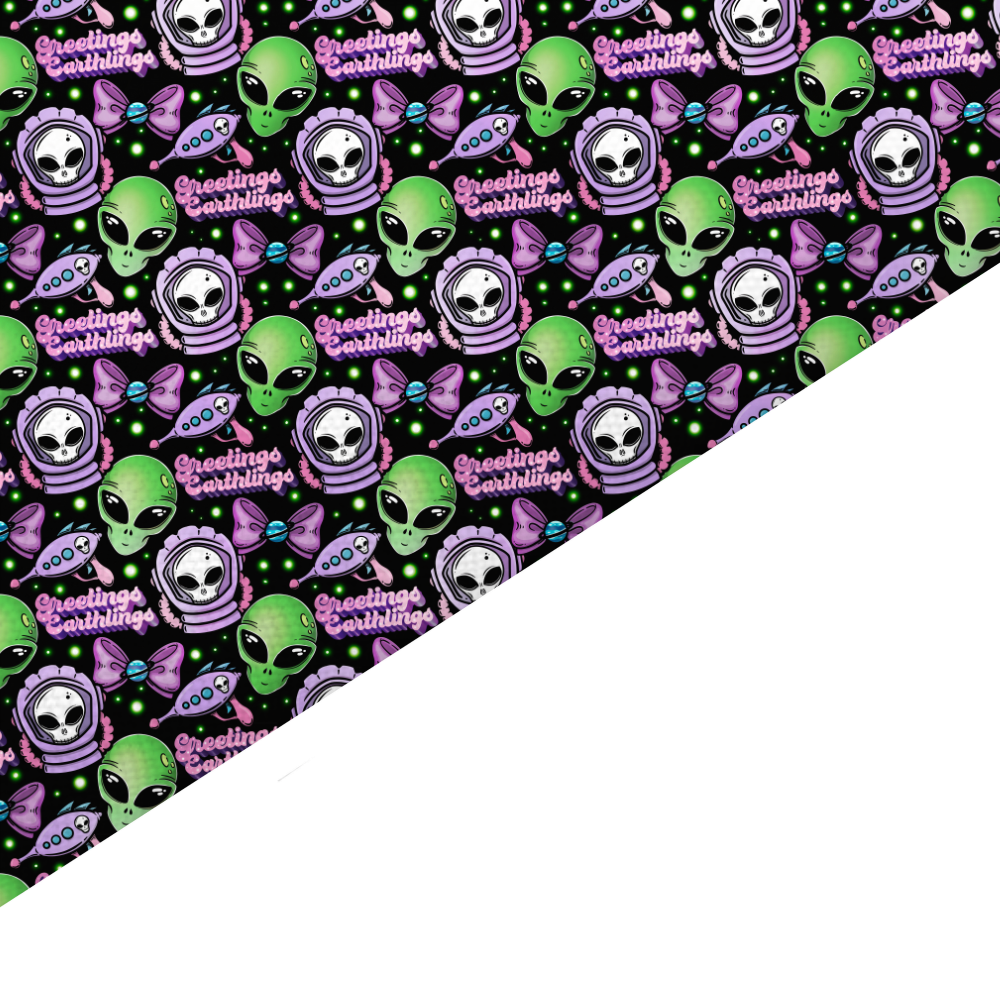 Alien Canvas And Felt Backed Fabric - SKU D92