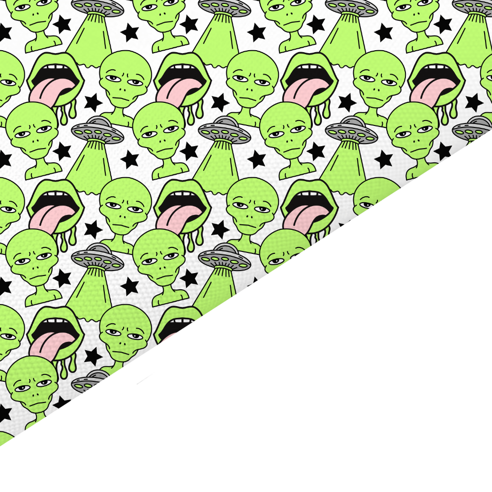 Alien Canvas And Felt Backed Fabric - SKU E1