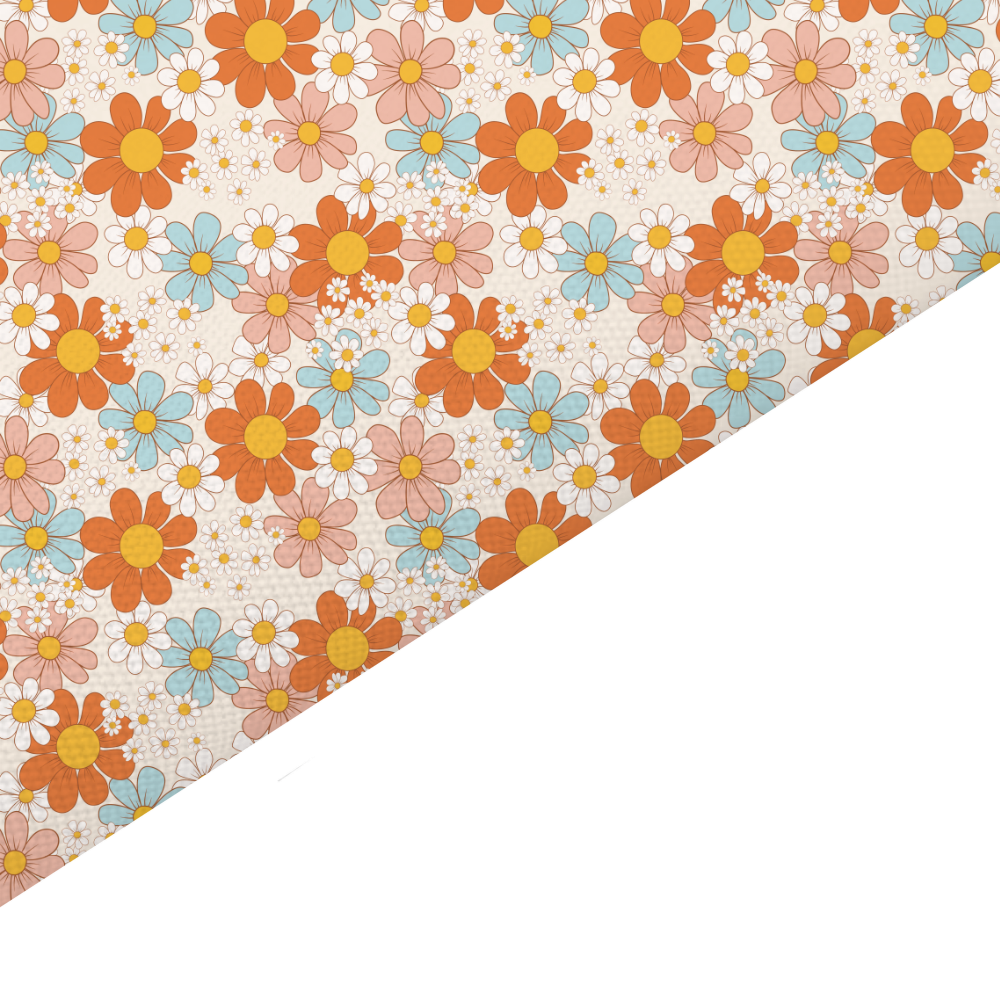 Daisy Canvas And Felt Backed Fabric - SKU E87