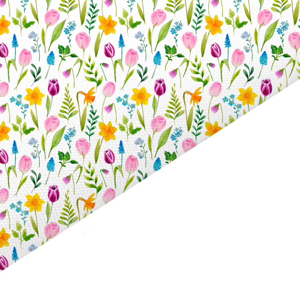 Wildflower Canvas And Felt Backed Fabric - SKU F1