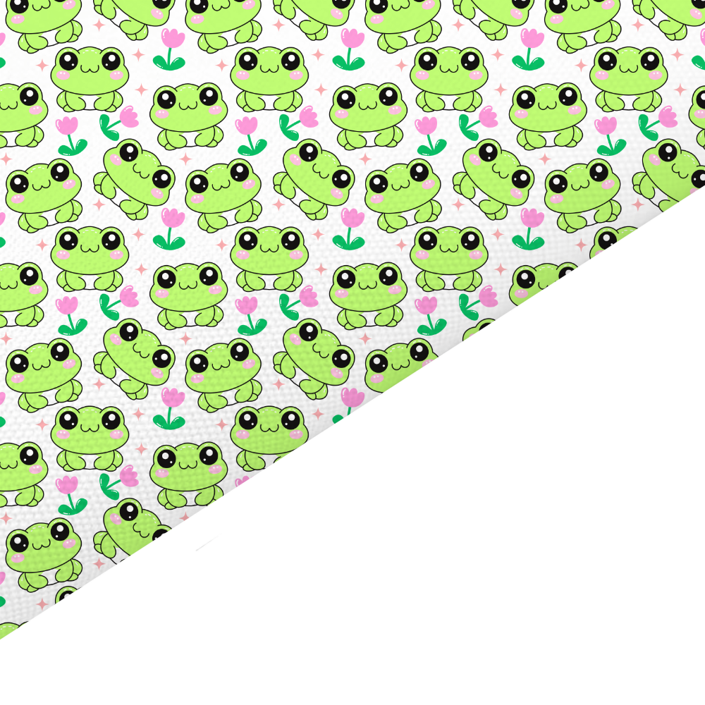 Frog Canvas And Felt Backed Fabric - SKU H12