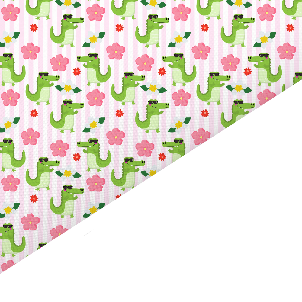 Crocodile Canvas And Felt Backed Fabric - SKU H17