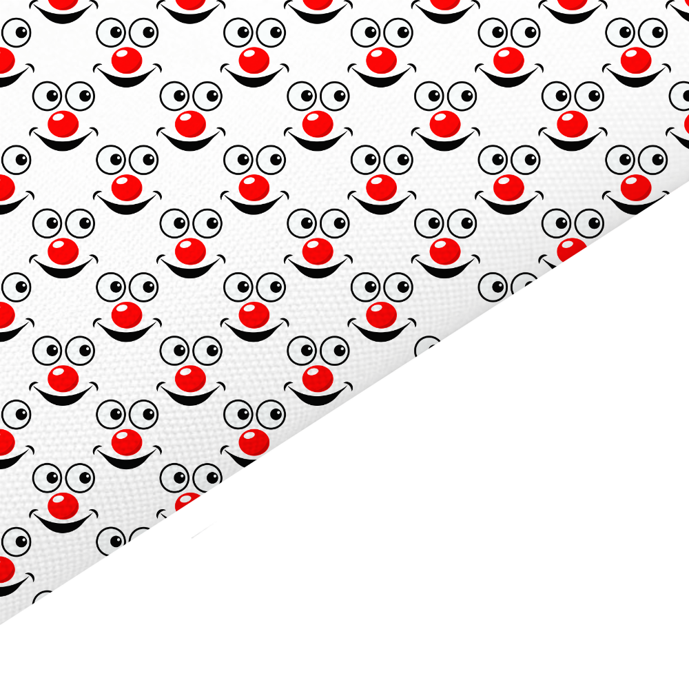 Red Nose Day Canvas And Felt Backed Fabric - SKU I10