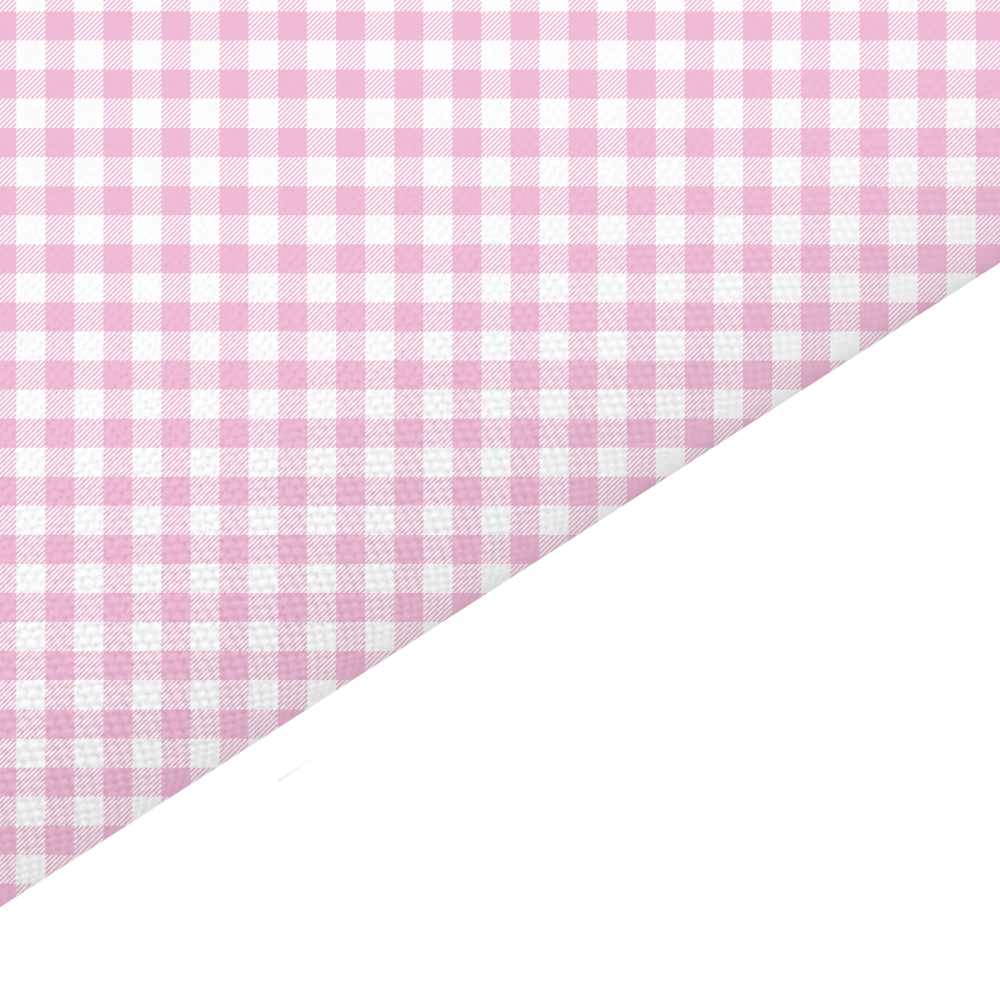Light Pink Gingham Canvas And Felt Backed Fabric - SKU I44