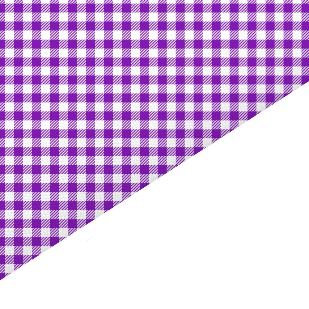 Dark Purple Gingham Canvas And Felt Backed Fabric - SKU I43