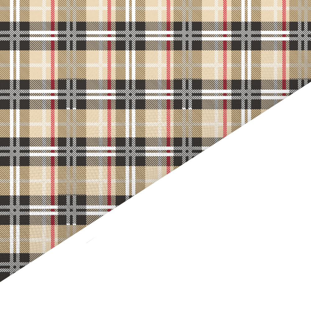 Tartan Canvas And Felt Backed Fabric - SKU I71
