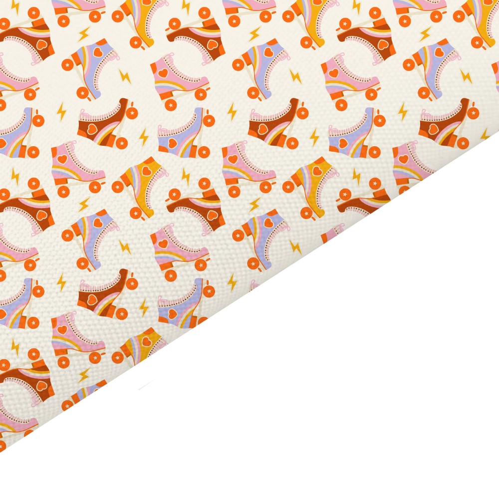Roller Blades Canvas And Felt Backed Fabric - SKU J39