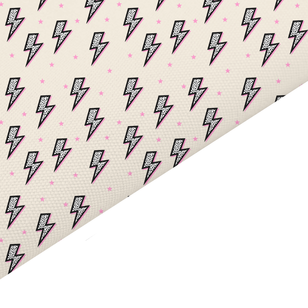 Lightening Canvas And Felt Backed Fabric - SKU J40