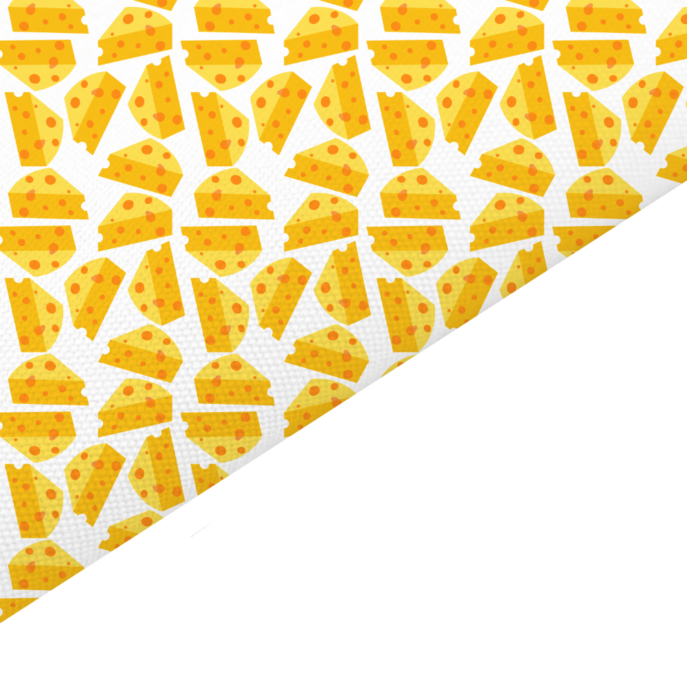 Cheese Canvas And Felt Backed Fabric - SKU J70