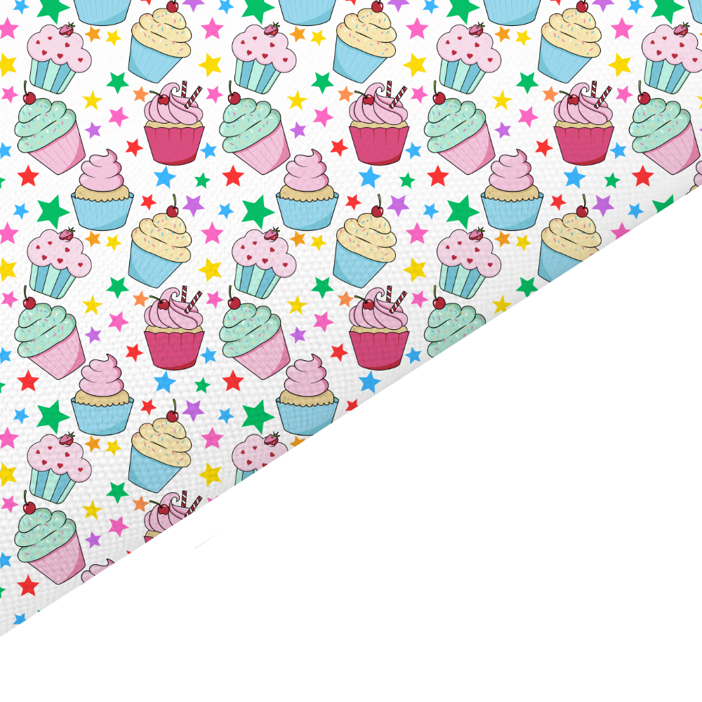 Cupcake Canvas And Felt Backed Fabric - SKU J80