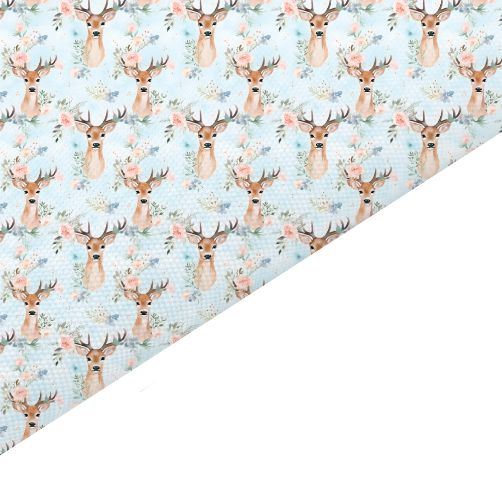 Reindeer Canvas And Felt Backed Fabric - SKU M83