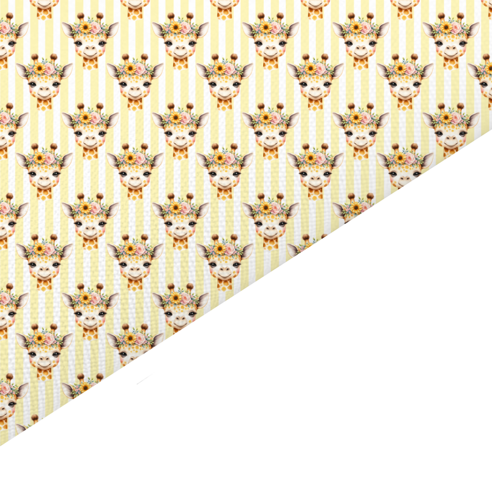 Giraffe Canvas And Felt Backed Fabric - SKU N78