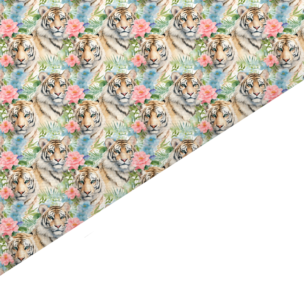 Tiger Canvas And Felt Backed Fabric - SKU N77