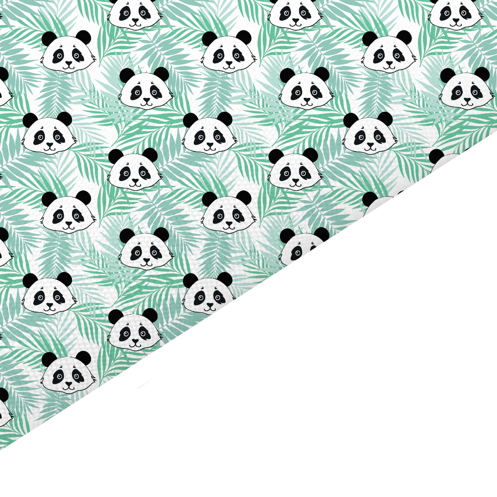 Panda Canvas And Felt Backed Fabric - SKU N58