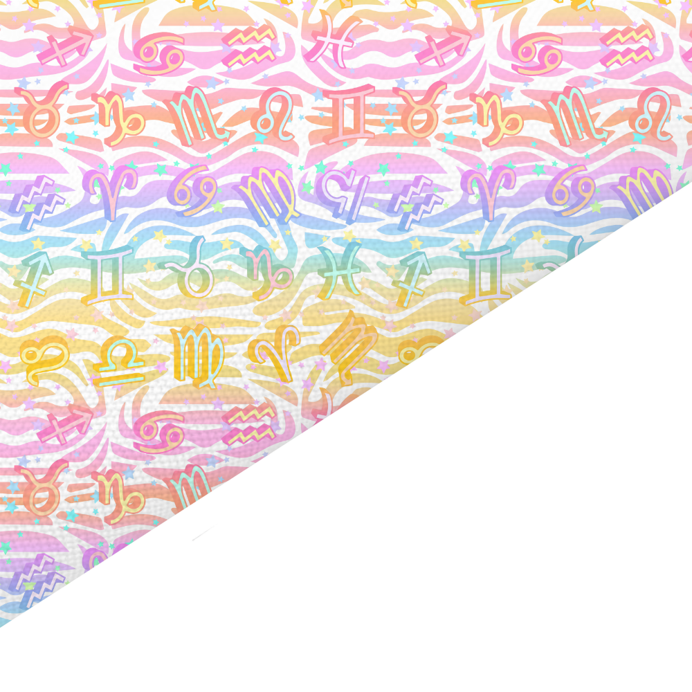 Zodiac Canvas And Felt Backed Fabric - SKU P33