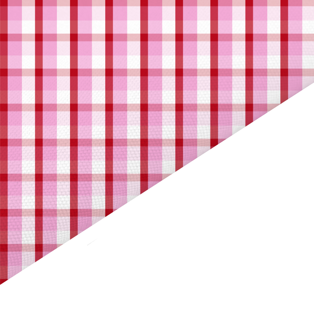 Valentines Gingham Canvas And Felt Backed Fabric - SKU A92