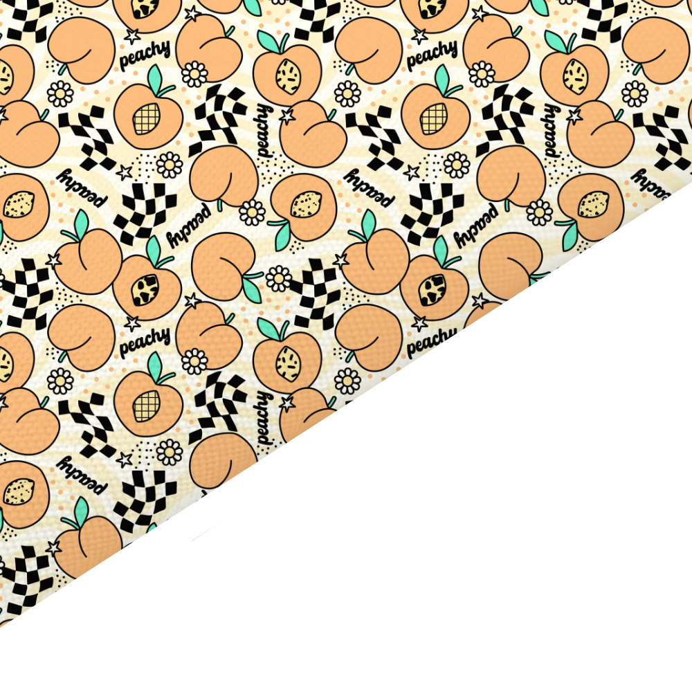 Peach Canvas And Felt Backed Fabric - SKU P41