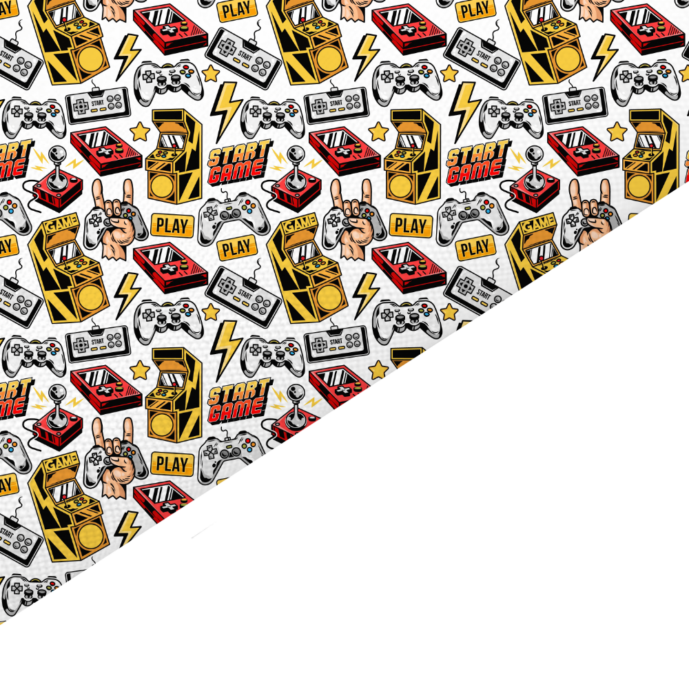 Gamer Canvas And Felt Backed Fabric - SKU B79