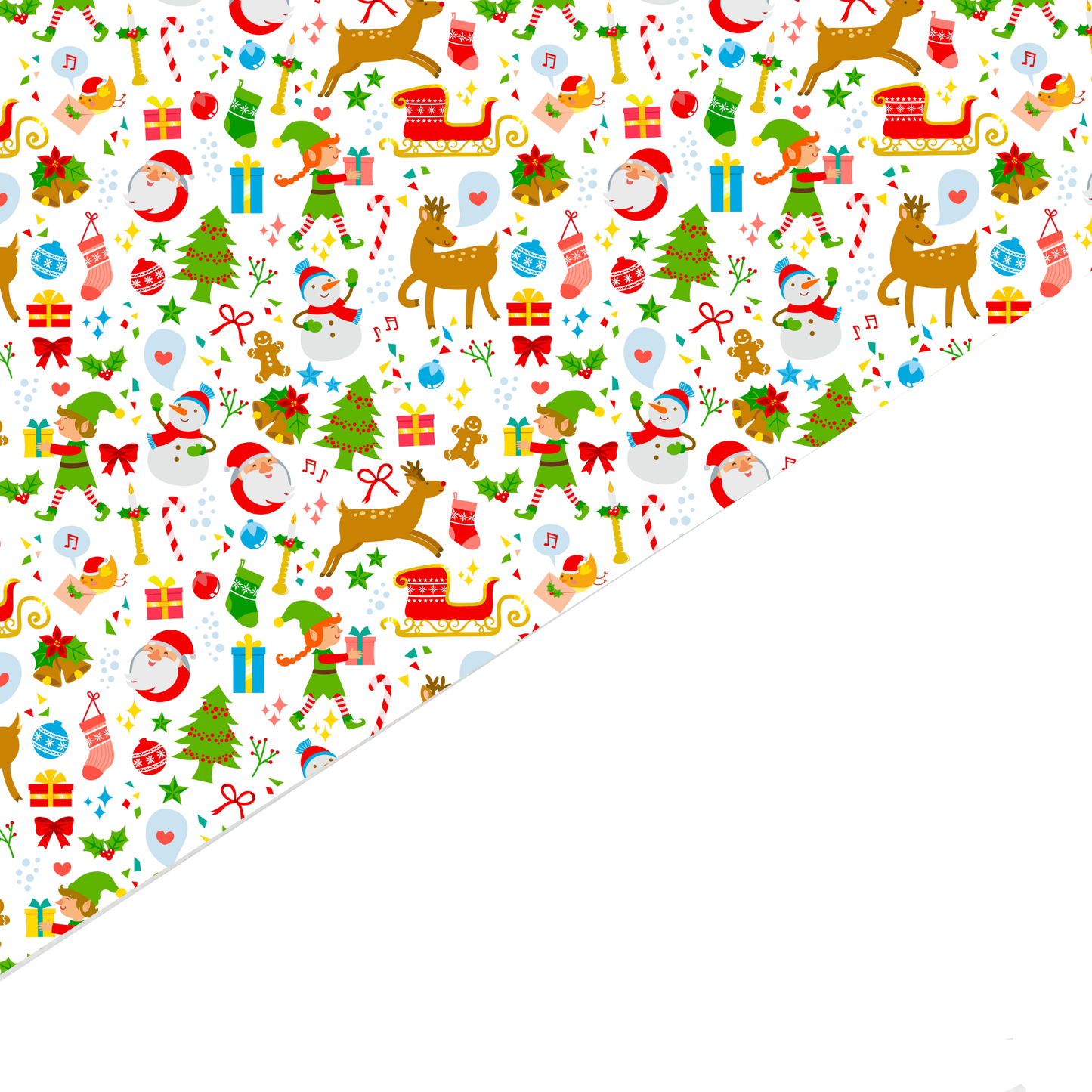 Christmas Canvas And Felt Backed Fabric - SKU P72