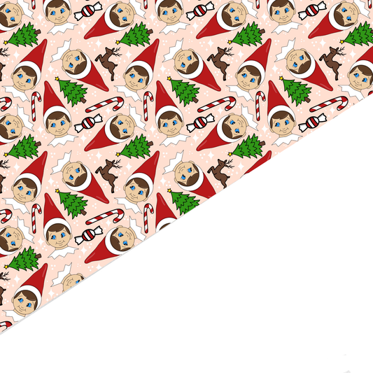 Christmas Canvas And Felt Backed Fabric - SKU Q18