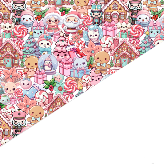 Christmas Canvas And Felt Backed Fabric - SKU P98