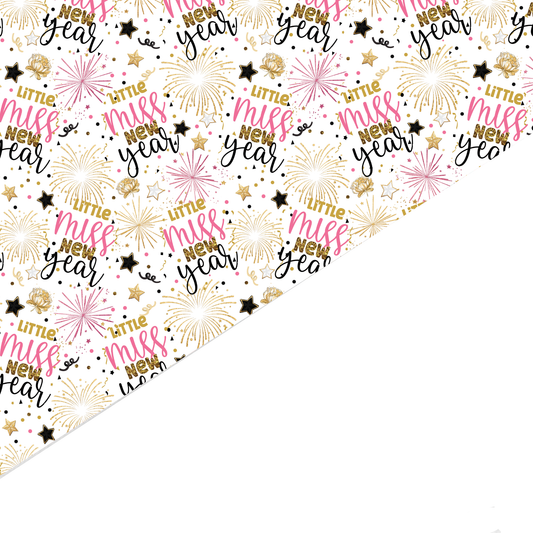 New Year Canvas And Felt Backed Fabric - SKU Q14