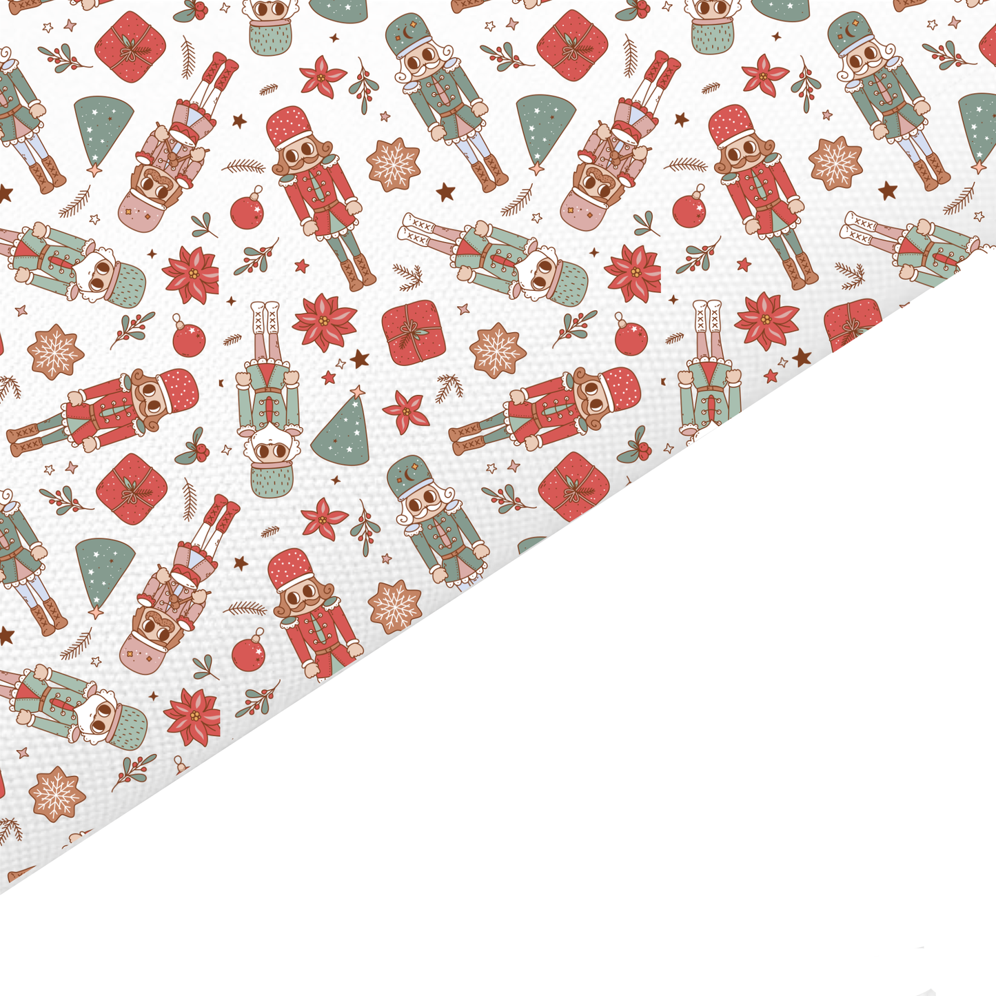 Christmas Canvas And Felt Backed Fabric - SKU Q1