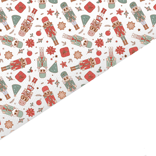 Christmas Canvas And Felt Backed Fabric - SKU Q1