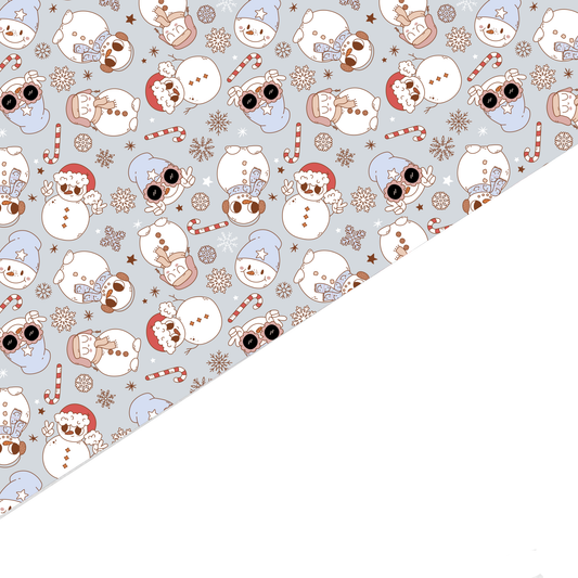 Christmas Canvas And Felt Backed Fabric - SKU P88