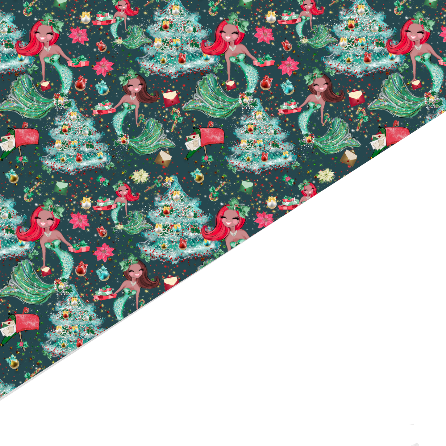 Christmas Canvas And Felt Backed Fabric - SKU P97