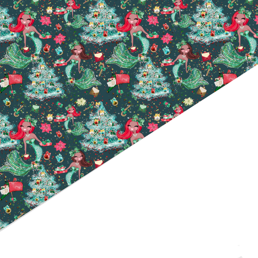 Christmas Canvas And Felt Backed Fabric - SKU P97