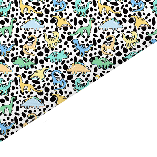 Mixed Dinosaur Canvas And Felt Backed Fabric - SKU B62