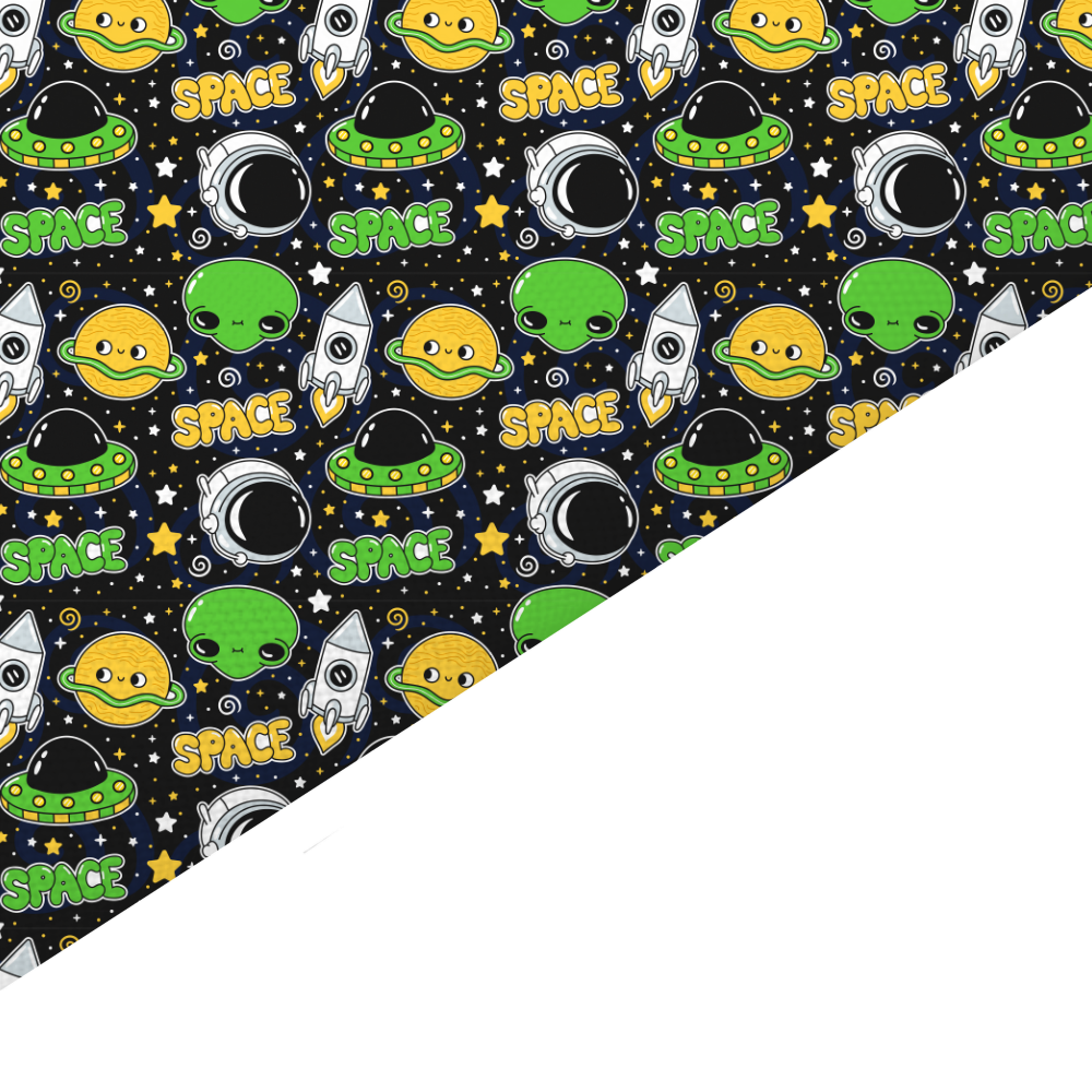 Space Canvas And Felt Backed Fabric - SKU D100