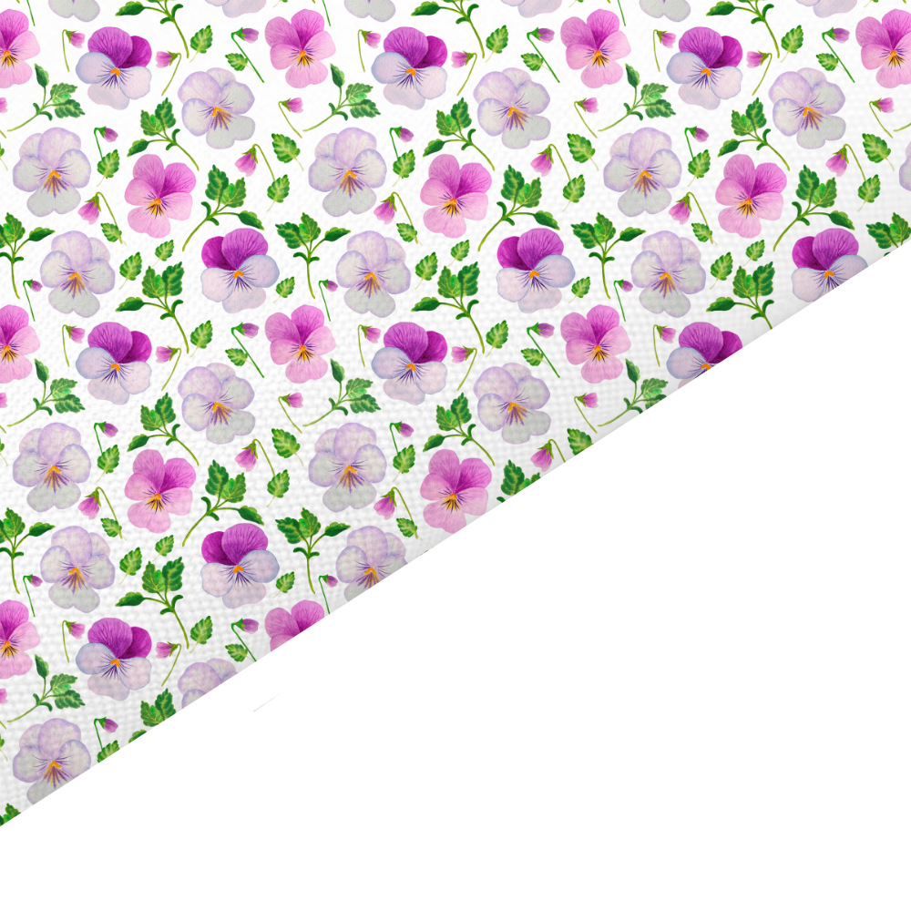 Pansy Canvas And Felt Backed Fabric - SKU F3