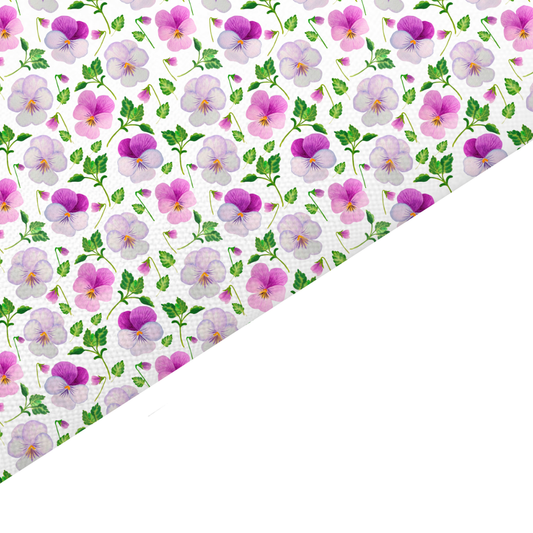 Pansy Canvas And Felt Backed Fabric - SKU F3