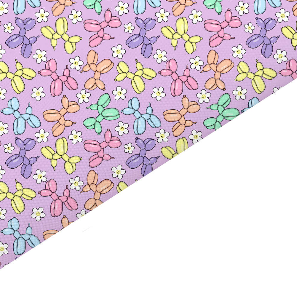 Balloon Dog Canvas And Felt Backed Fabric - SKU H37