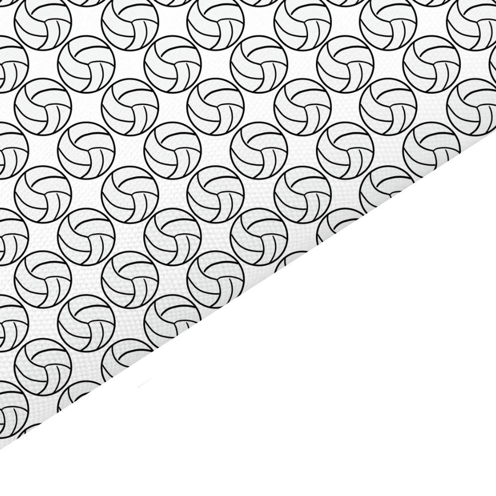 Volleyball Canvas And Felt Backed Fabric - SKU I22