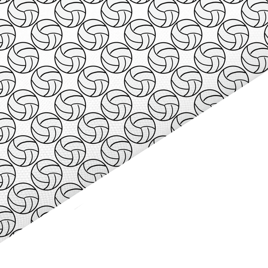 Volleyball Canvas And Felt Backed Fabric - SKU I22
