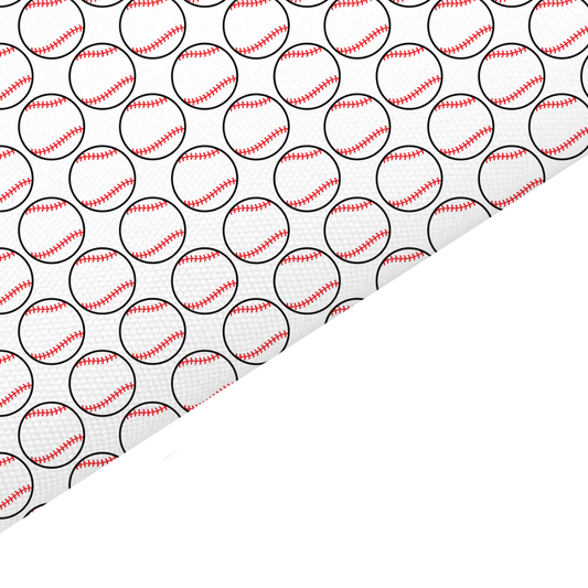 Baseball Canvas And Felt Backed Fabric - SKU I24