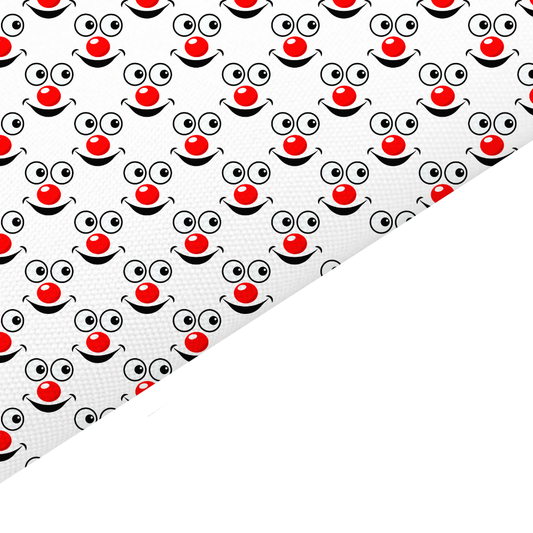 Red Nose Day Canvas And Felt Backed Fabric - SKU I10