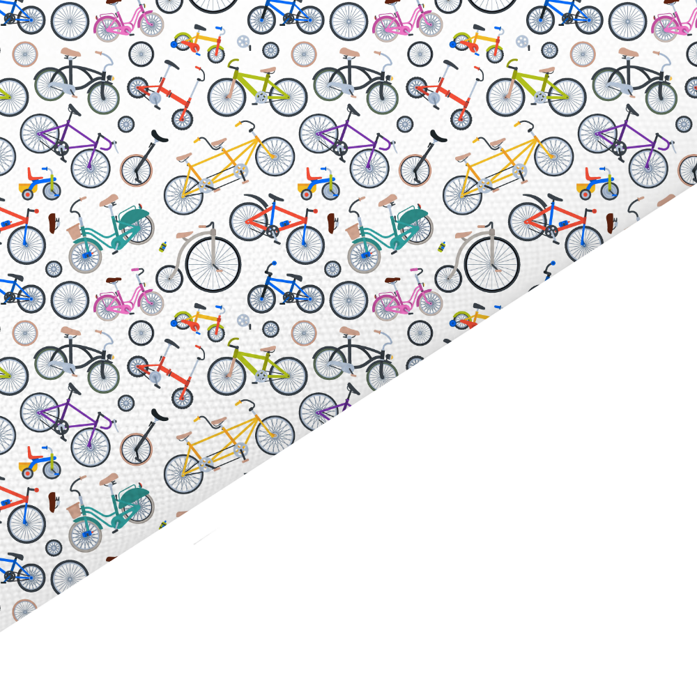Bike Canvas And Felt Backed Fabric - SKU J5