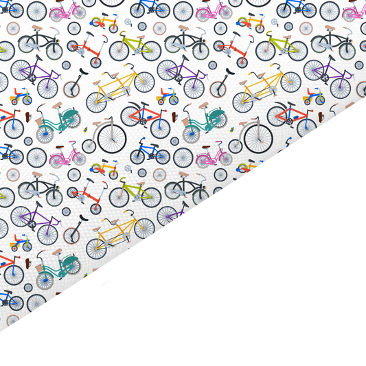 Bike Canvas And Felt Backed Fabric - SKU J5