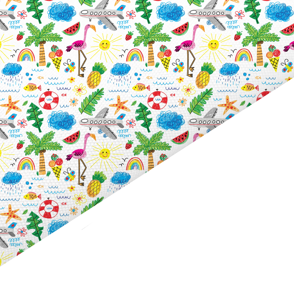 Summer Canvas And Felt Backed Fabric - SKU J58