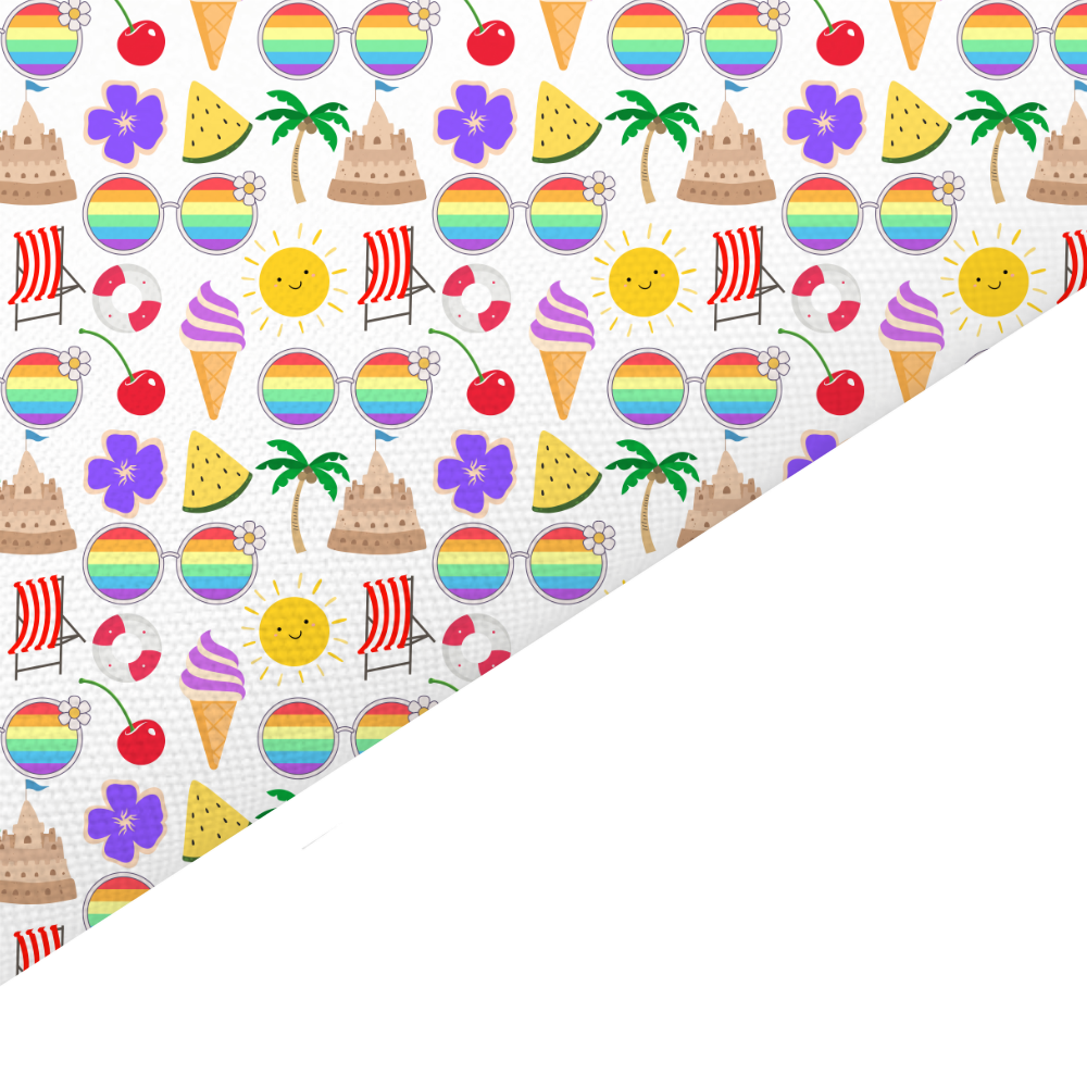 Summer Canvas And Felt Backed Fabric - SKU J60