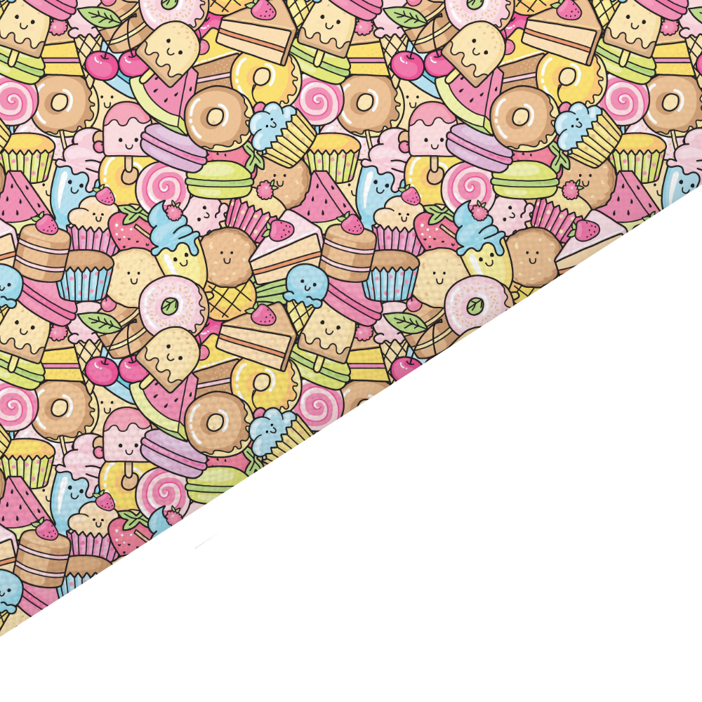 Sweets Canvas And Felt Backed Fabric - SKU J85