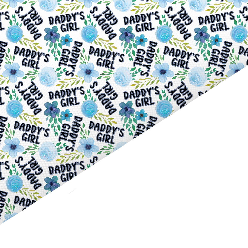 Daddy’s Girl Canvas And Felt Backed Fabric - SKU L68