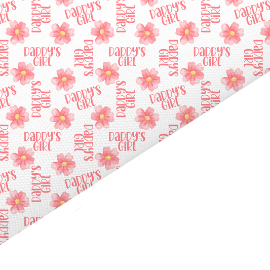 Daddy’s Girl Canvas And Felt Backed Fabric - SKU L69