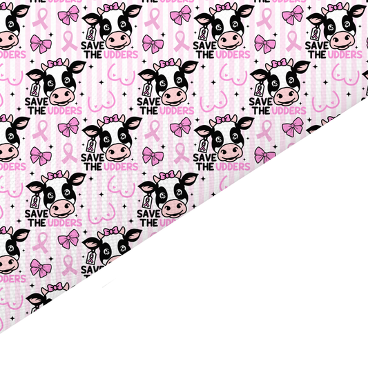 Breast Cancer Awareness Canvas And Felt Backed Fabric - SKU L88