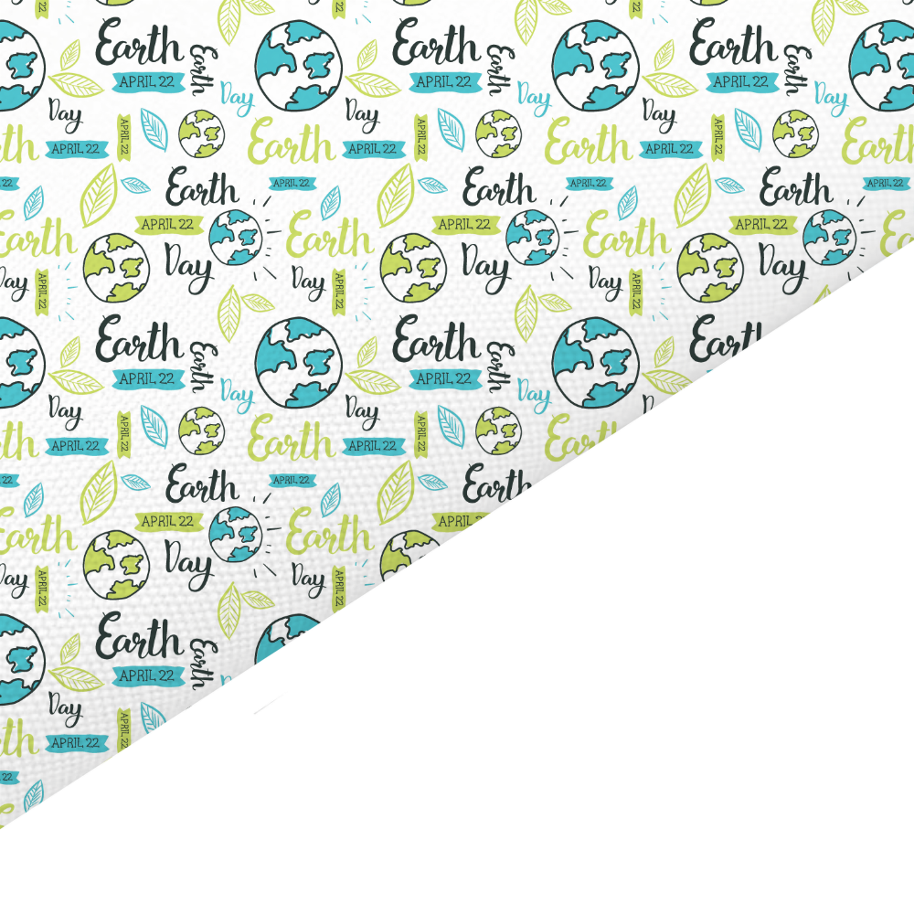 Earth Day Canvas And Felt Backed Fabric - SKU M28
